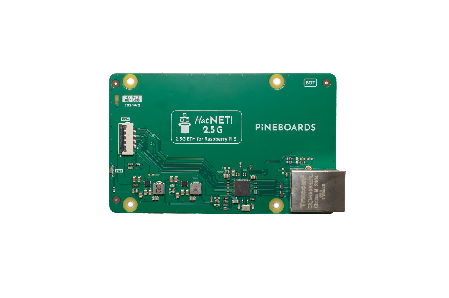 HatNET! 2.5G (2.5 Gigabit Ethernet) for Raspberry Pi 5